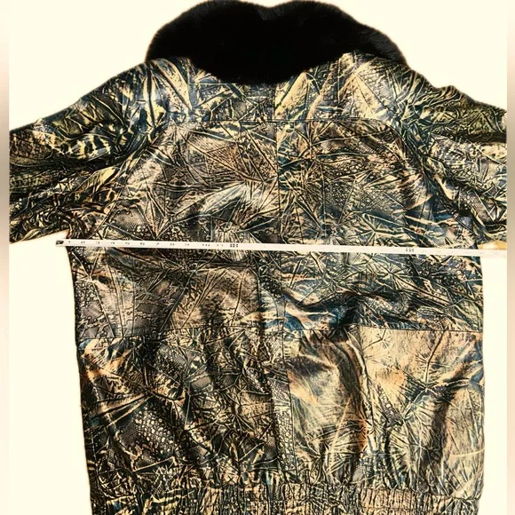 Vintage Jacobson’s Leathercraft black/gold jacket with black (*fox) fur collar. - Picture 10 of 10